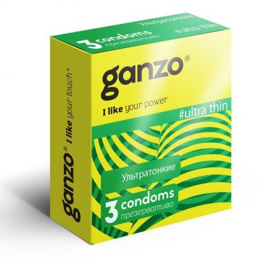 Купить ganzo (ганзо) презервативы ультра твин 3шт в Дзержинске