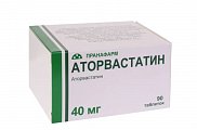Купить аторвастатин, таблетки покрытые пленочной оболочкой 40мг, 90 шт в Дзержинске