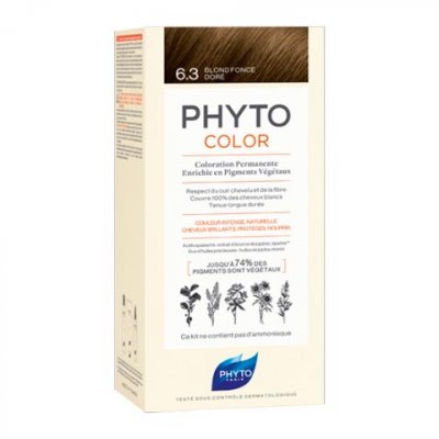 Купить фитосолба фитоколор (phytosolba phyto color) краска для волос оттенок 6,3 темно-золотой блонд в Дзержинске