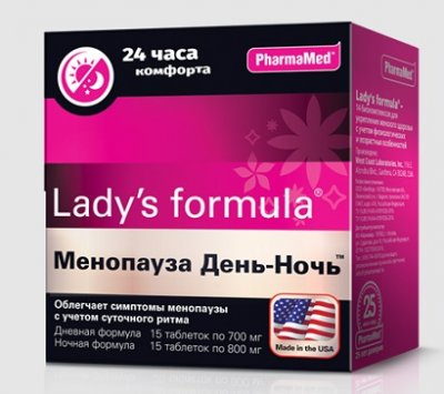 Купить lady's formula (леди-с формула) менопауза день-ночь, таблетки 15 шт+15 шт бад в Дзержинске