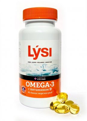 Купить lysi (лиси) омега-3+витамин д, капсулы 120 шт бад в Дзержинске