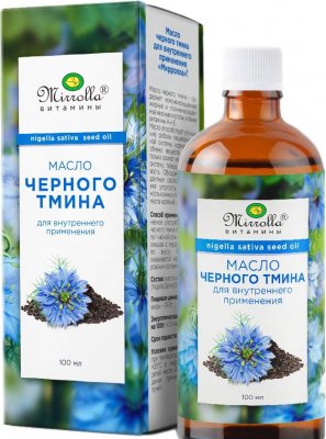 Купить мирролла масло черного тмина для внутреннего применения, 100мл в Дзержинске