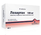 Купить лозартан, таблетки, покрытые пленочной оболочкой 100мг, 30 шт в Дзержинске