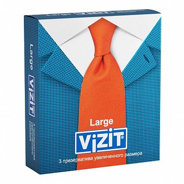 Vizit (Визит) презервативы Large увеличенные 3шт