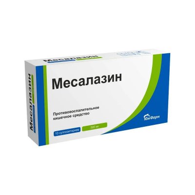 Купить месалазин, суппозитории ректальные 500мг, 10 шт в Дзержинске