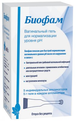 Купить биофам, гель вагин. д/норм.уровня ph аппл. 5г №5 в Дзержинске