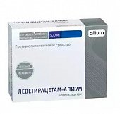 Купить леветирацетам-алиум, таблетки покрытые пленочной оболочкой 500мг, 60 шт в Дзержинске
