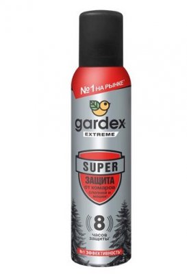 Купить gardex (гардекс) extreme super аэрозоль-репеллент от комаров, мошек и других насекомых, 150 мл в Дзержинске
