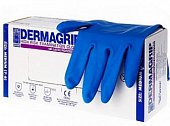 Купить перчатки dermagrip high risk powder free сверхпрочные синие размер m, 50 шт в Дзержинске