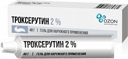 Купить троксерутин, гель для наружного применения 2%, 40г в Дзержинске