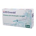 Купить шприц 5мл bd emerald с иглой 22g 0,7х30мм 3-компонентный 10шт в Дзержинске