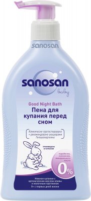 Купить sanosan baby (саносан) пена для купания перед сном 400мл в Дзержинске
