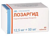 Купить лозаргид, таблетки, покрытые пленочной оболочкой 12,5мг+50мг, 60 шт в Дзержинске