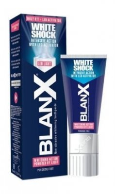 Купить бланкс (blanx) зубная паста white shock отбеливающая со светодиодной крышкой (активатор), 50мл в Дзержинске