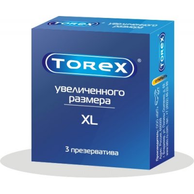 Купить torex (торекс) презервативы увеличенного размера xl 3шт в Дзержинске