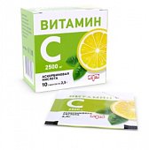 Купить витамин с аскорбиновая кислота, порошок в пакетах 2,5г, 10 шт бад в Дзержинске