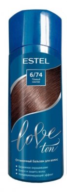 Купить estel (эстель) бальзам для волос оттеночный love ton 150мл тон 6/74 темный каштан в Дзержинске