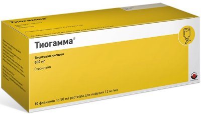 Купить тиогамма, раствор для инфузий 12мг/мл, флакон 50мл, 10 шт в Дзержинске