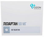 Купить лозартан, таблетки, покрытые пленочной оболочкой 50мг, 60 шт в Дзержинске
