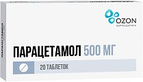 Купить парацетамол, таблетки 500мг, 20 шт в Дзержинске