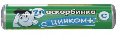 Купить аскорбинка (витамин с) с цинком таблетки массой 3 г 14 шт. бад в Дзержинске
