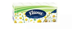 Купить kleenex (клинекс) платки носовые бумажные с ароматом ромашки 10х10 шт в Дзержинске