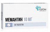 Купить мемантин, таблетки, покрытые пленочной оболочкой 10мг, 30 шт в Дзержинске