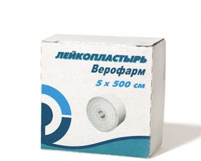 Купить пластырь верофарм фиксирующий на тканевой основе 5см х5м в Дзержинске