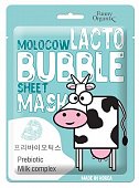 Купить funny organix (фанни органик) molocow тканевая маска для лица пузырьковая с пребиотиком 25г в Дзержинске