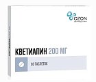 Купить кветиапин, таблетки, покрытые пленочной оболочкой 200мг, 60 шт в Дзержинске