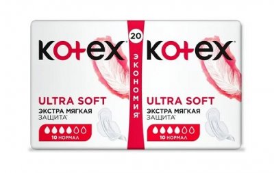Купить kotex ultra soft (котекс) прокладки нормал 20шт в Дзержинске