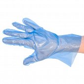 Купить перчатки албенс хозяйственно-бытовые для косметических процедур голубые универсальные одноразовые, 100 шт в Дзержинске