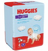 Купить huggies (хаггис) подгузники-трусики для мальчиков 4 9-14кг 17шт в Дзержинске