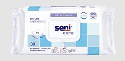 Купить seni care (сени кеа) салфетки влажные для ухода с витамином е и аллантоином 80шт в Дзержинске