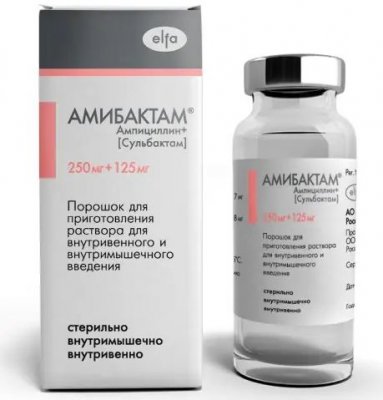 Купить амибактам, порошок для приготовления раствора для внутривенного и внутримышечного введения 	1000 мг+500 мг, флакон  в Дзержинске