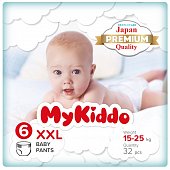 Купить mykiddo premium (майкиддо) подгузники-трусики для детей 15-22кг, 32 шт размер ххl в Дзержинске