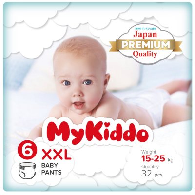 Купить mykiddo premium (майкиддо) подгузники-трусики для детей 15-22кг, 32 шт размер ххl в Дзержинске