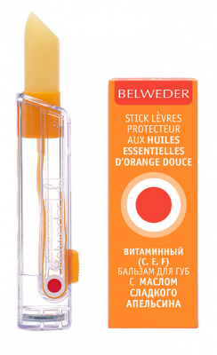Купить belweder (бельведер) бальзам для губ с маслом сладкого апельсина и витамином с 4г в Дзержинске