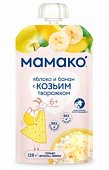 Купить мамако пюре яблоко с бананом и козьим творожком с 6 месяцев, 120г в Дзержинске
