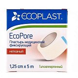 Ecoplast медицинский фиксирующий нетканый 1,25см х 5см
