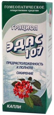 Купить эдас-107 грациол (полнота), капли для приема внутрь гомеопатические, 25мл в Дзержинске
