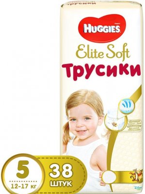 Купить huggies (хаггис) трусики elitesoft 5, 12-17кг 38 шт в Дзержинске