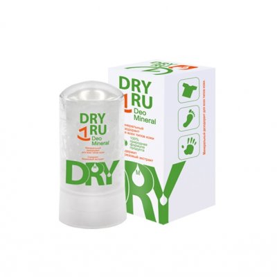 Купить драй ру (dry ru) минерал дезодорант для всех типов кожи 60 г в Дзержинске