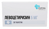 Купить левоцетиризин, таблетки, покрытые пленочной оболочкой 5мг, 30 шт от аллергии в Дзержинске