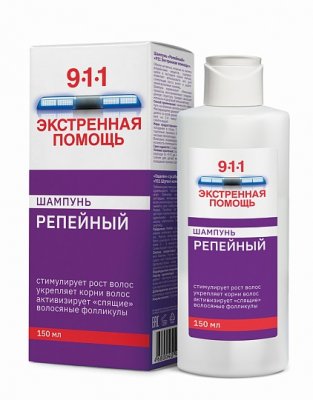 Купить 911 репейный шампунь портив выпадения волос, 150мл в Дзержинске