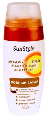 Купить санстайл (sunstyle) автозагар молочко-спрей золотистый, 125мл в Дзержинске