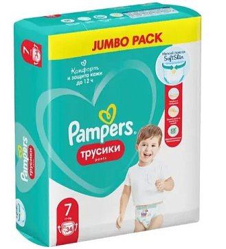 Pampers Pants (Памперс) подгузники-трусы 7, 17+ кг, 34шт