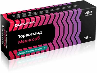 Купить торасемид-медисорб, таблетки 10мг, 20 шт в Дзержинске