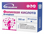Купить фолиевая кислота югмедфарм, капсулы массой 300мг 30шт бад в Дзержинске