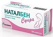 Купить наталбен супра, капсулы 887мг, 30 шт бад в Дзержинске